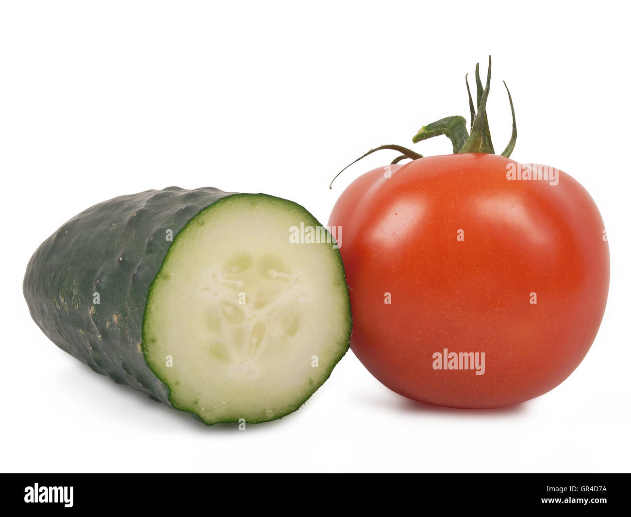 Tomato and cucumber Stock Photo - Alamy