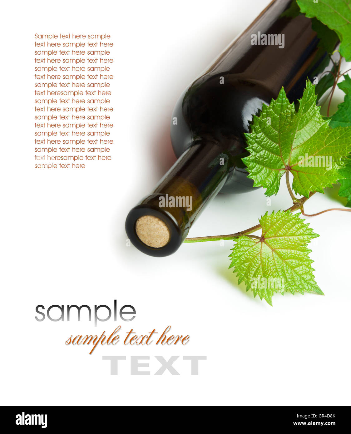 bottle of wine Stock Photo