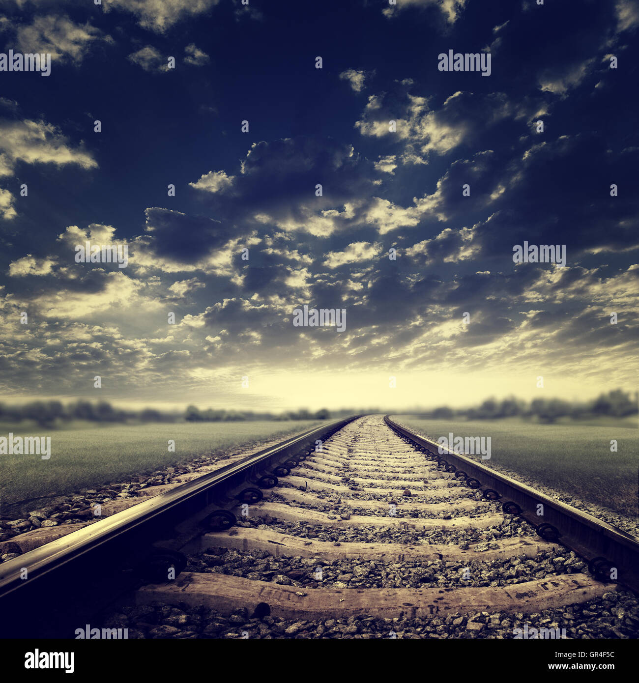 Dramatic railroad. Abstract transportation and tourism backgrounds ...