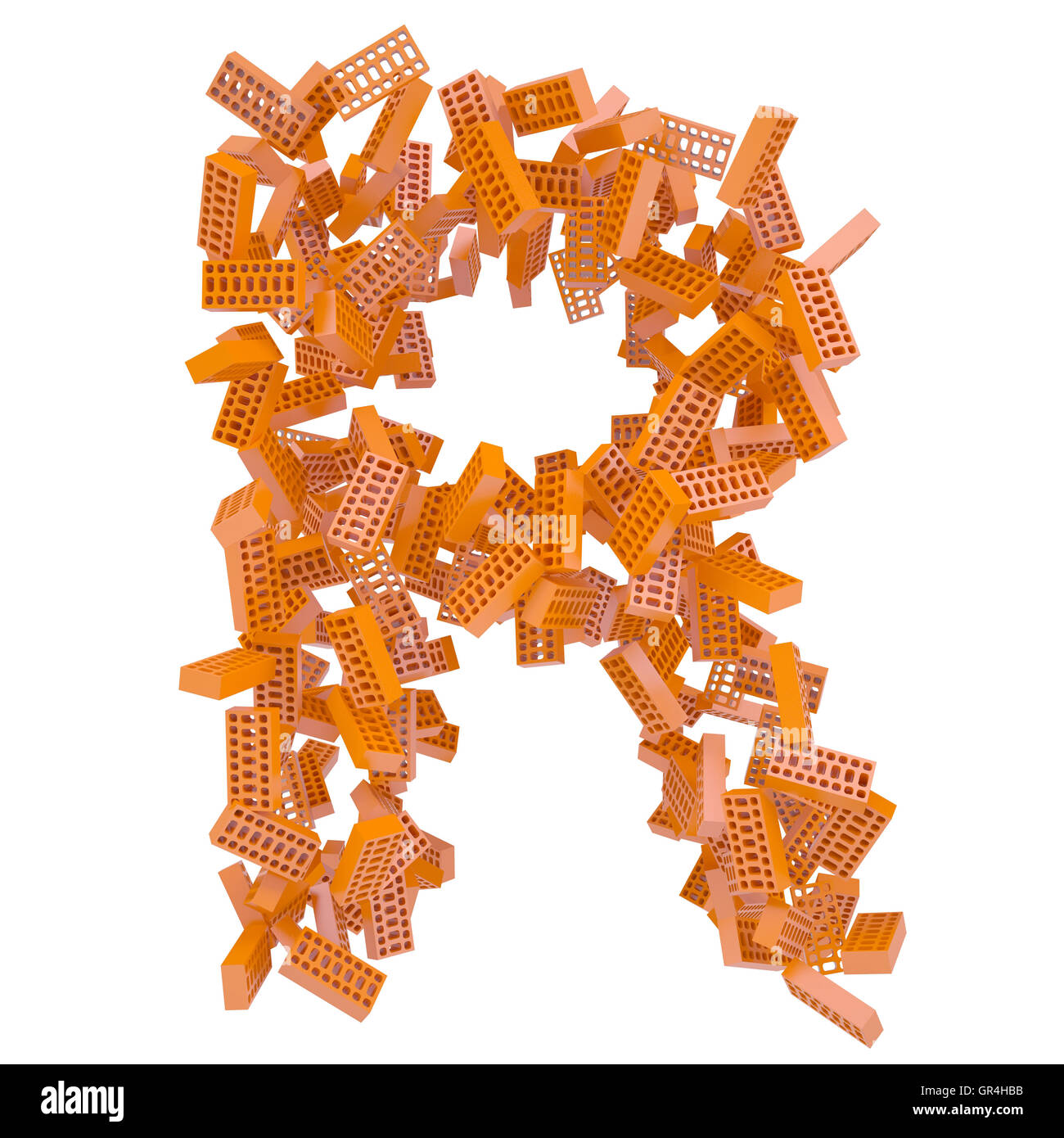 The letter R is made up of bricks Stock Photo - Alamy