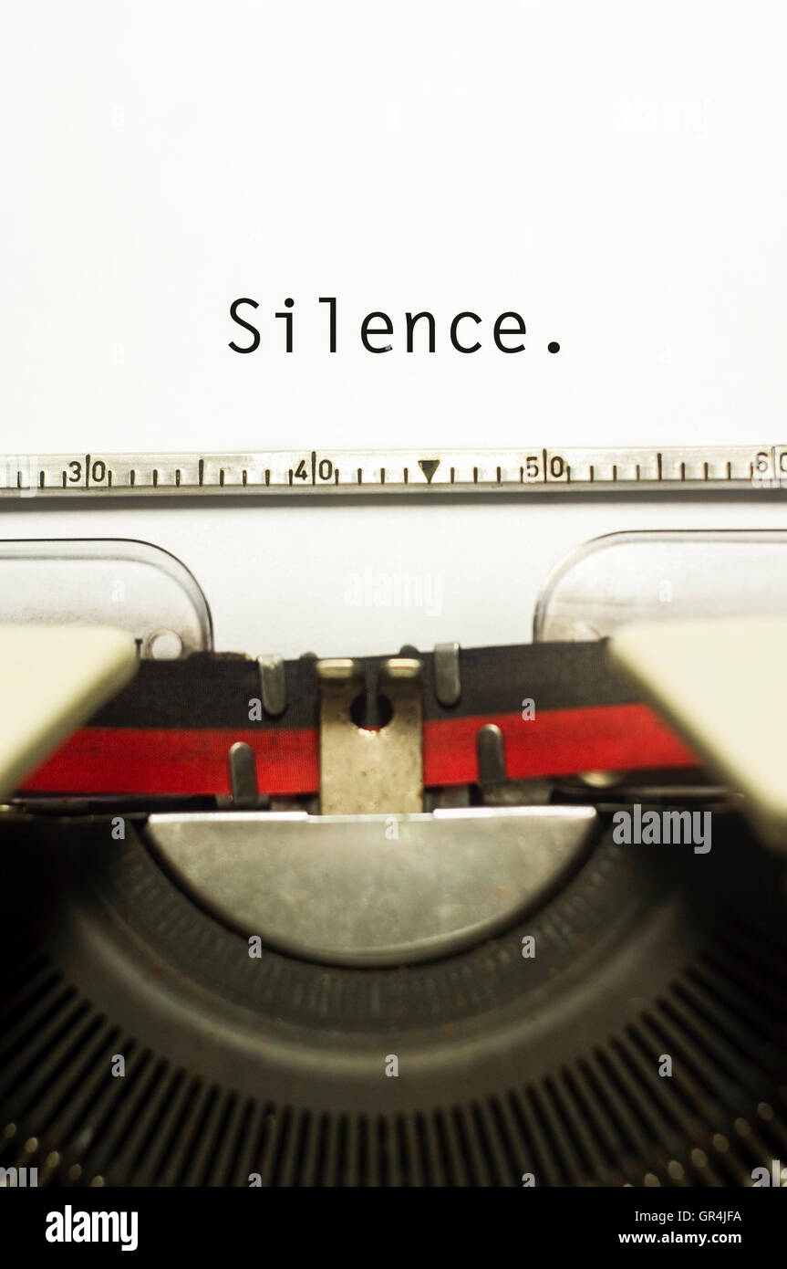 silence concepts Stock Photo