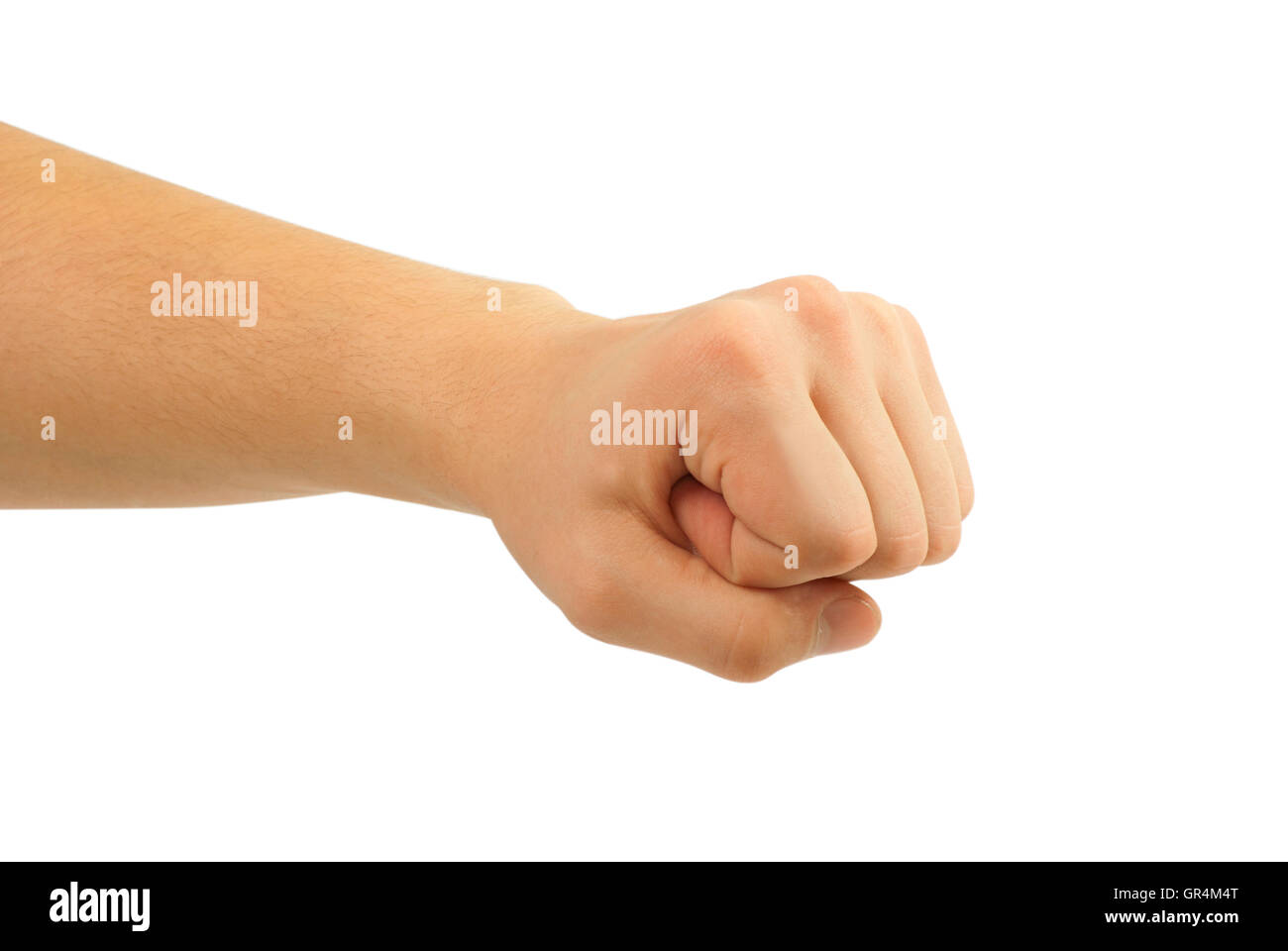 Strong boy fist hand Stock Photo - Alamy