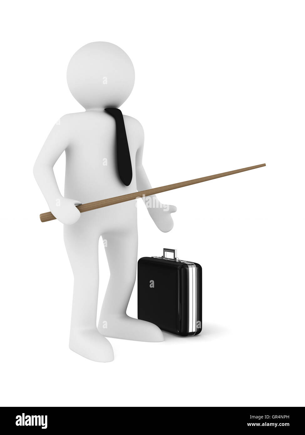 Человечек с указкой для презентации