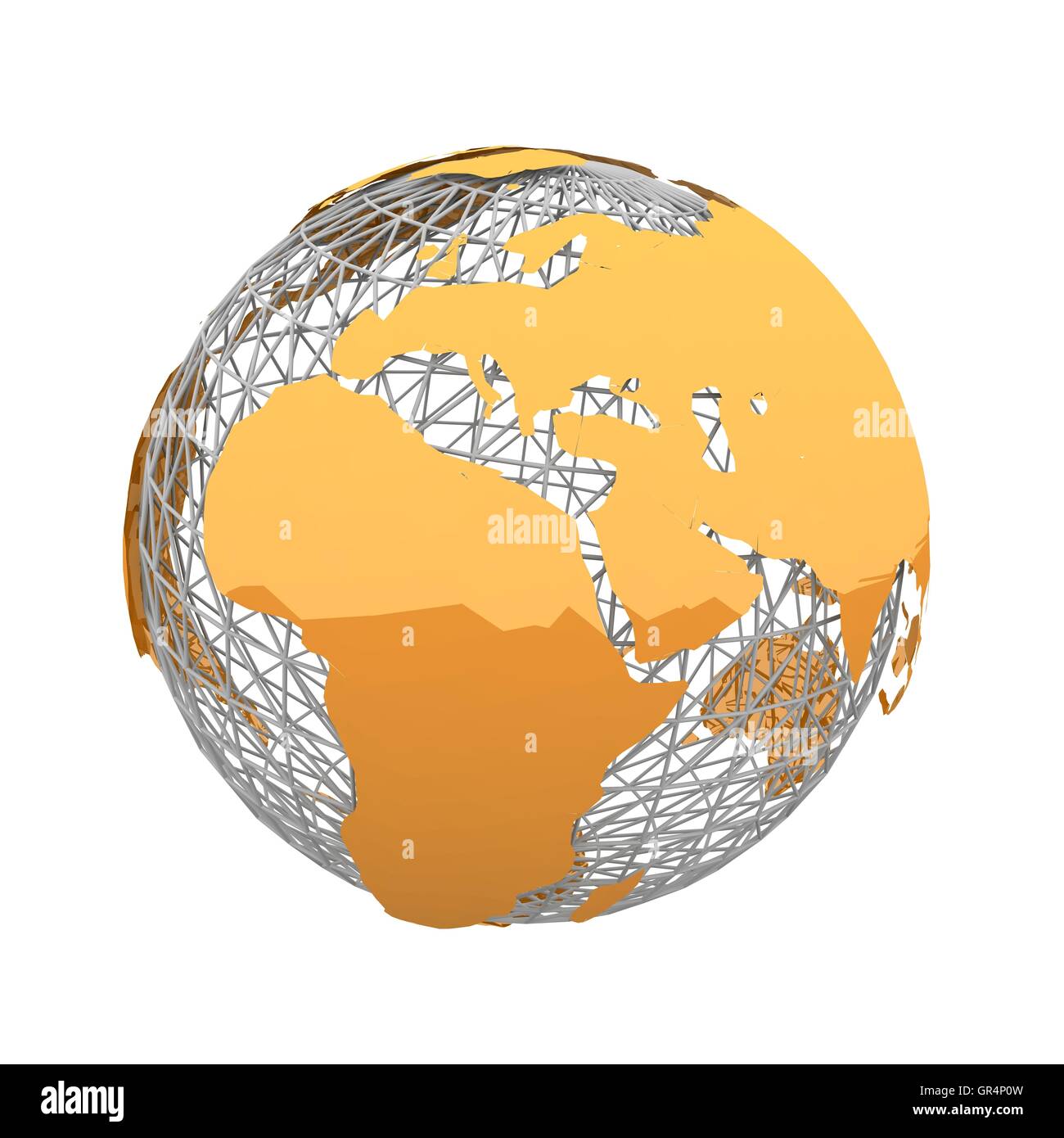 orange world map Stock Photo - Alamy
