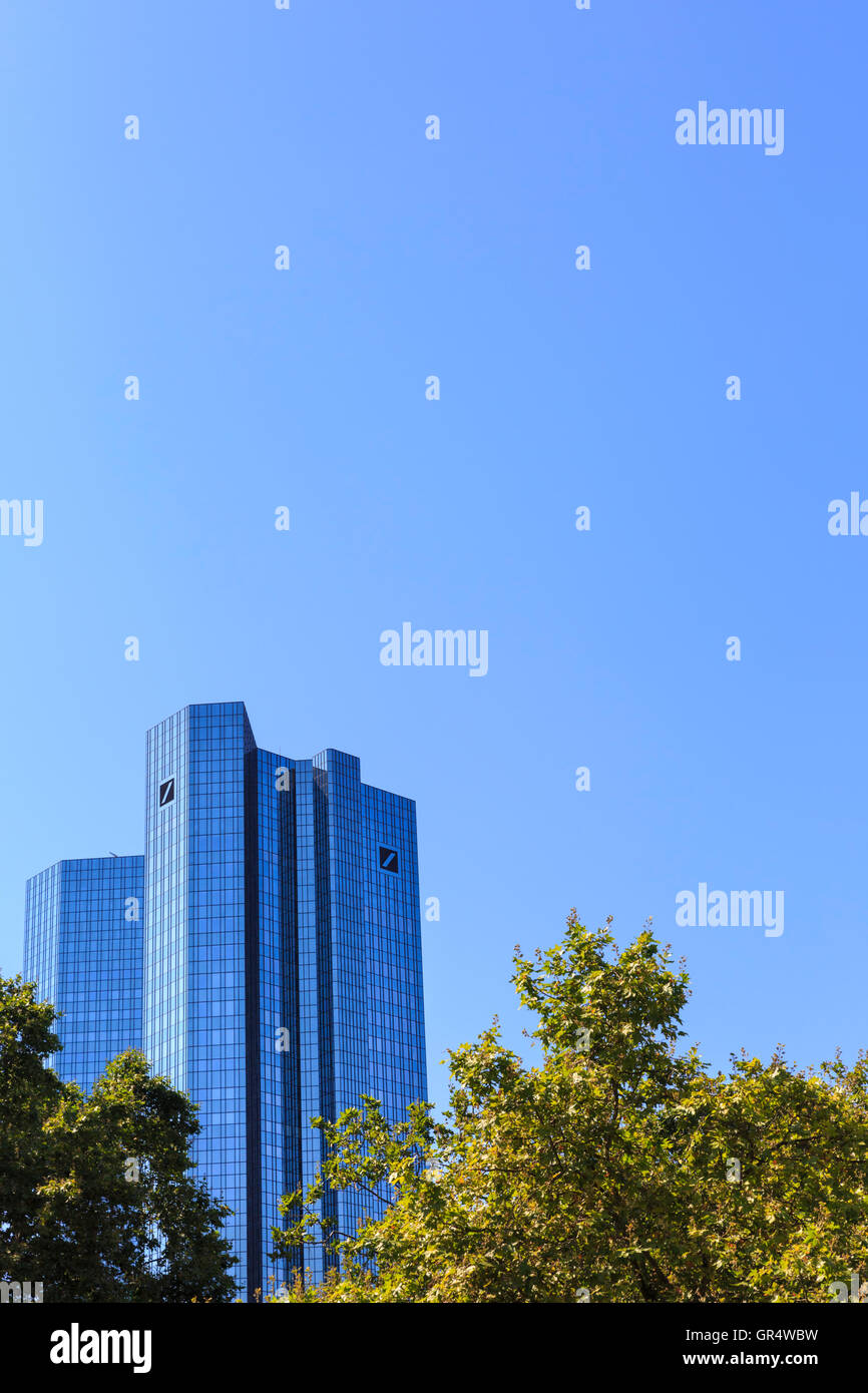Deutsche Bank headquarters building in Frankfurt, Germany Stock Photo