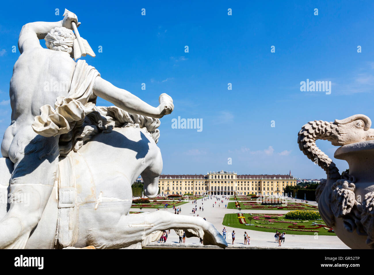 The Schonbrunn Palace (Schloss Schönbrunn), Vienna, Austria Stock Photo
