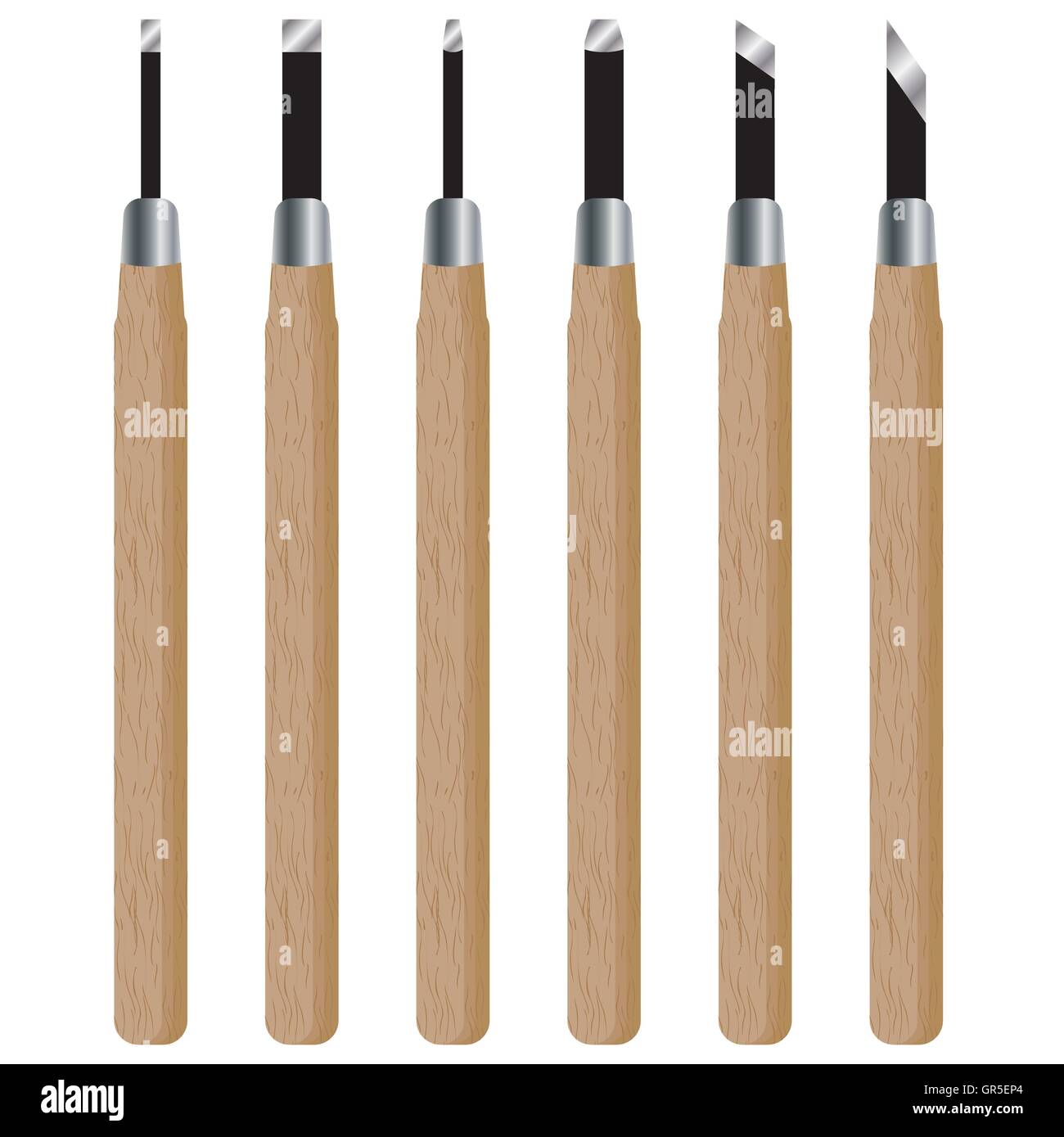 chisel, vector, isolated, white, handle, work, metal, wood, equipment