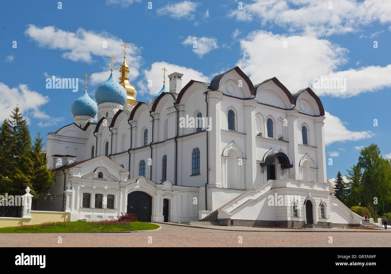 Blagoveshchensk cathedral in the Kazan Kremlin, Russia Stock Photo