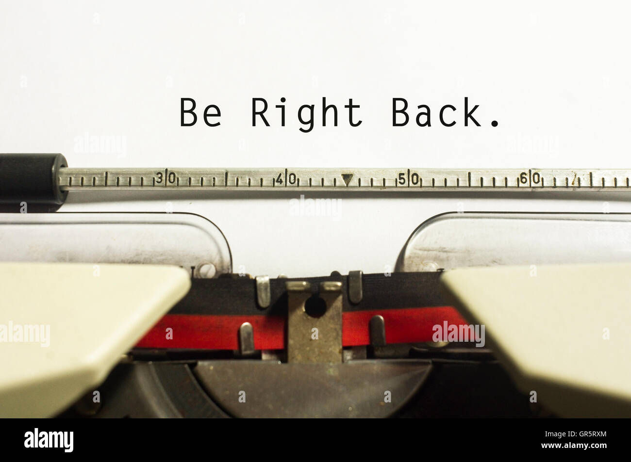 be right back Stock Photo - Alamy