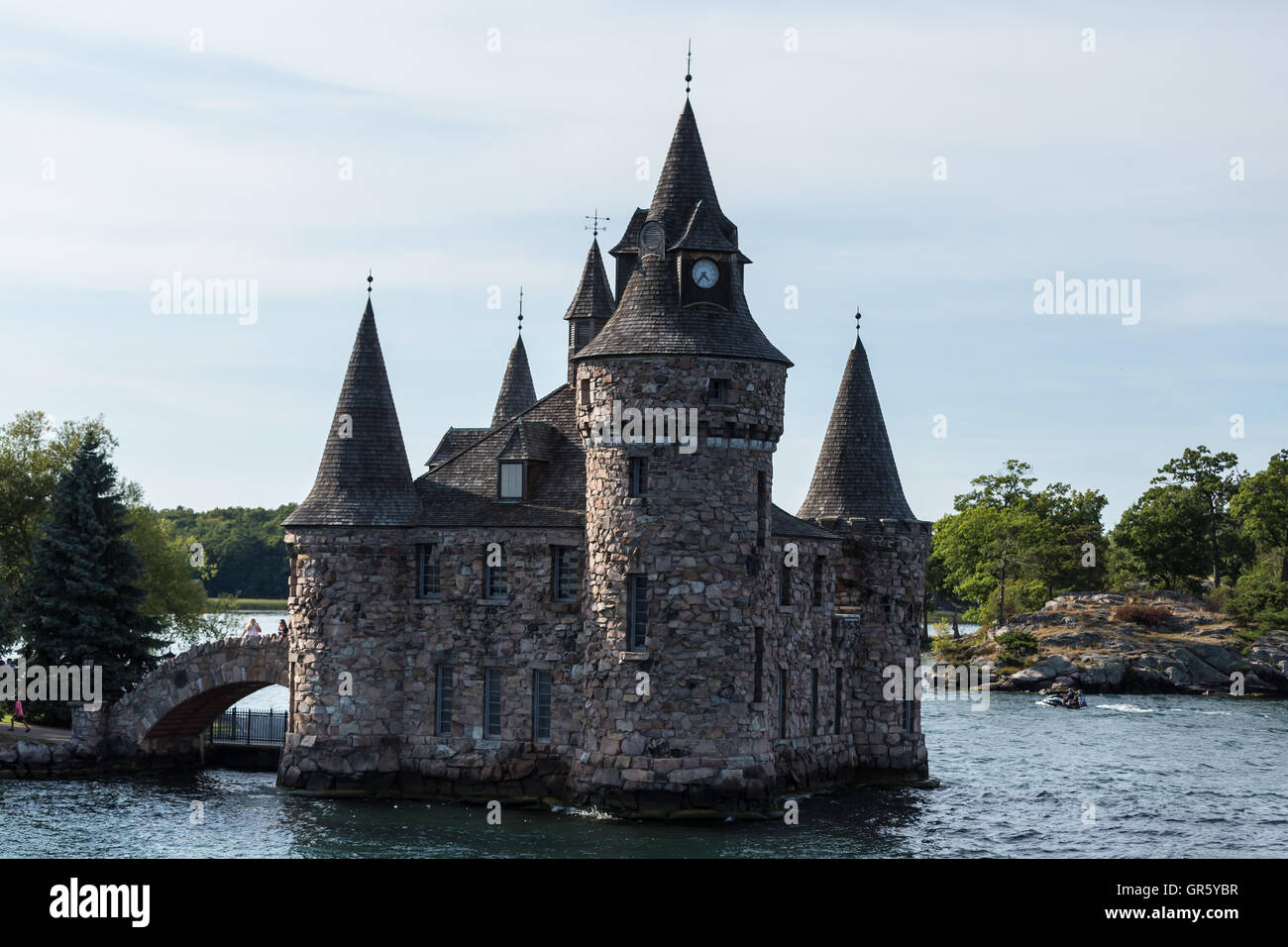 Boldt Castle on the St. Lawrence Seaway Stock Photo