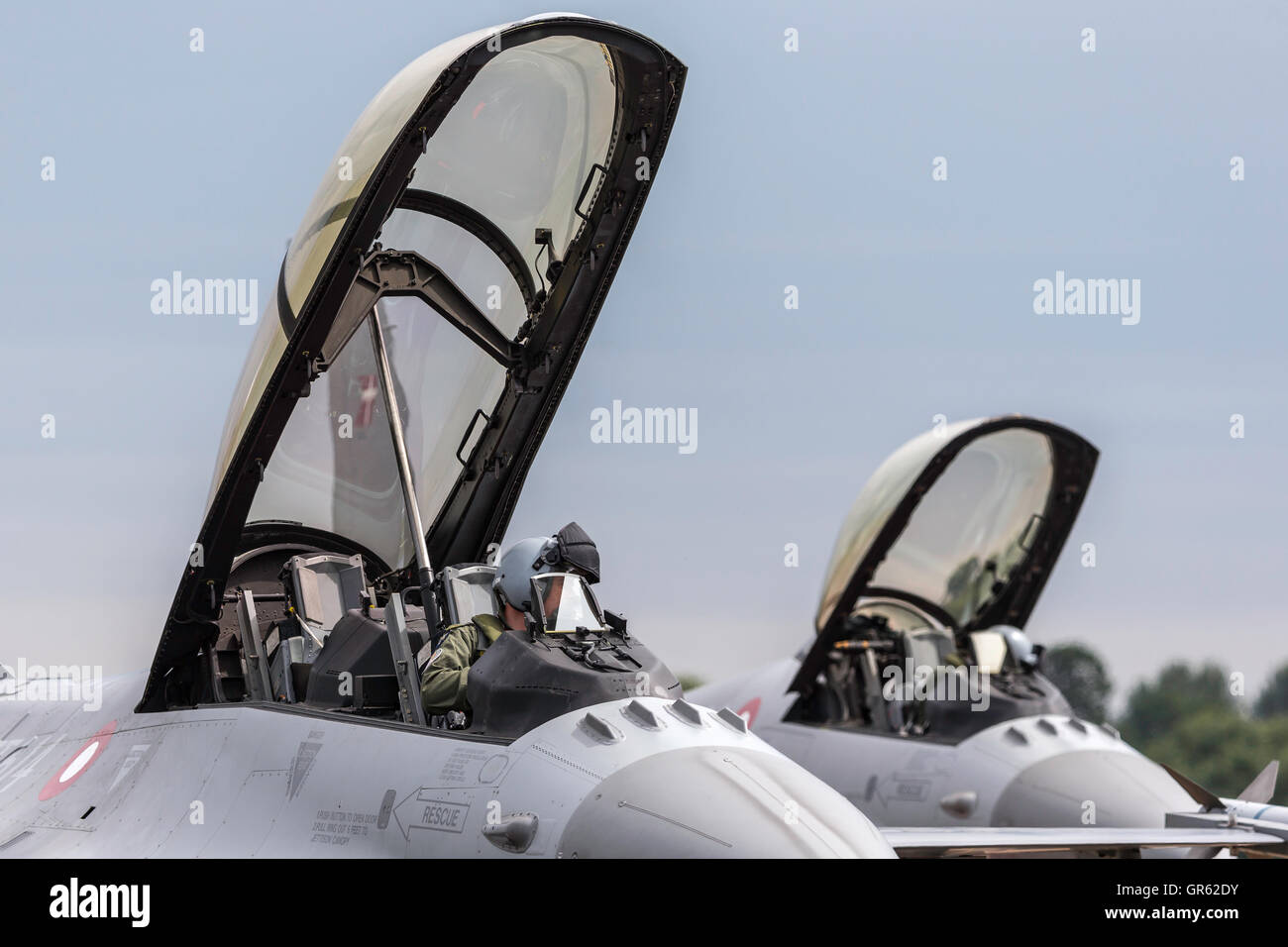 Royal Danish Air Force (Kongelige Danske Flyvevåbnet) General Dynamics F-16BM Stock Photo