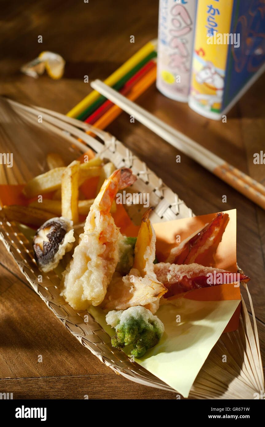 tails tiger shrimp tempura Stock Photo Alamy