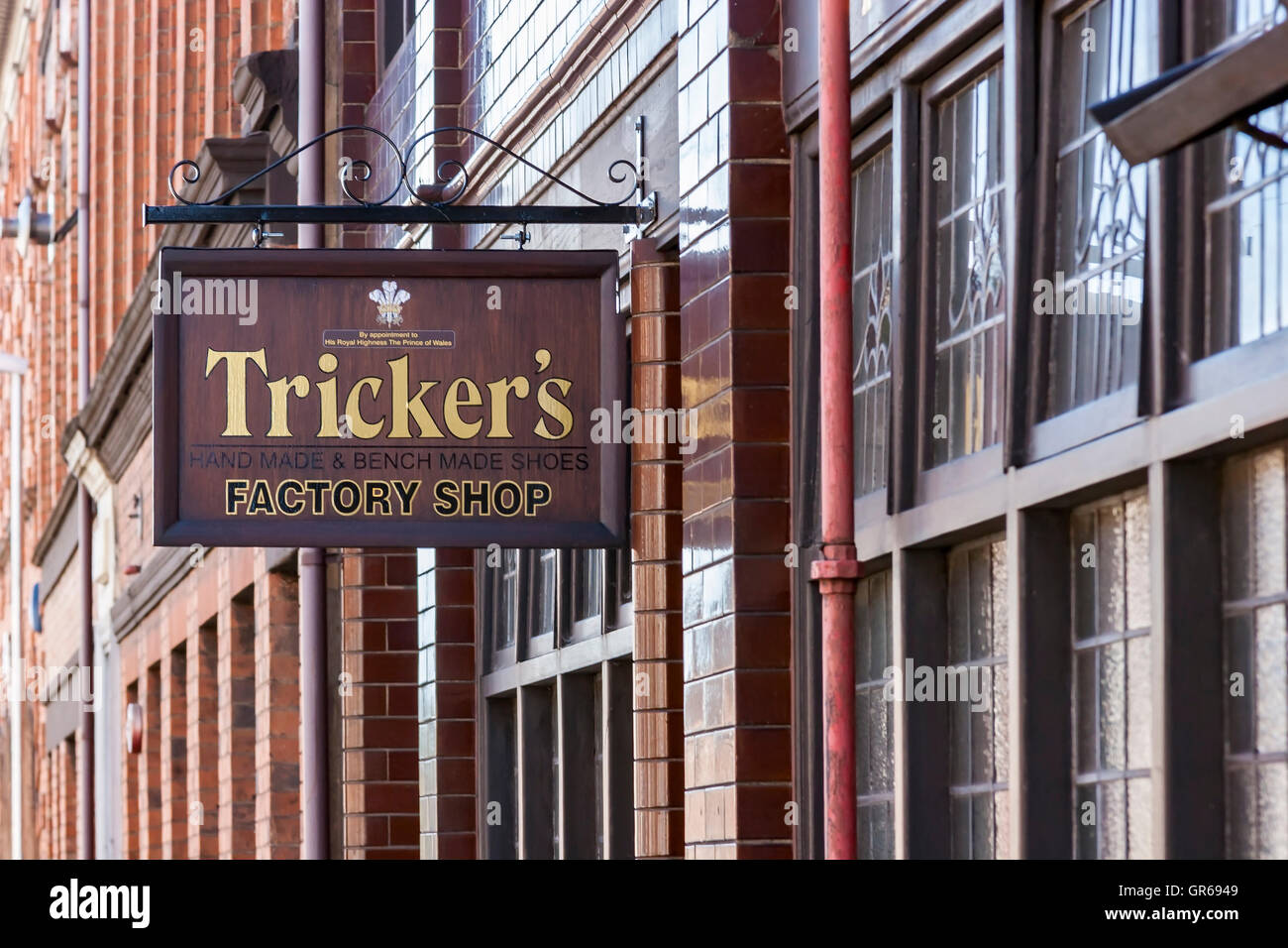 Tricker's shoe factory shop, Northampton. U.K. Stock Photo