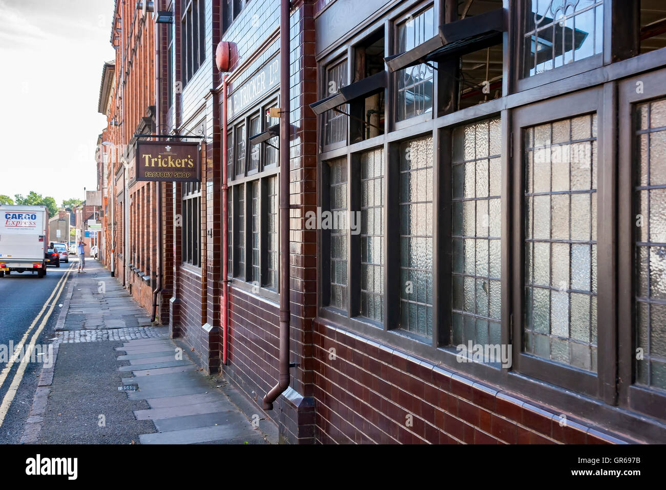 Tricker's shoe factory shop, Northampton. U.K. Stock Photo