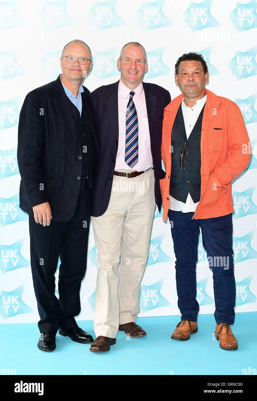 (From the left) Robert Llewellyn, Chris Barrie and Craig Charles