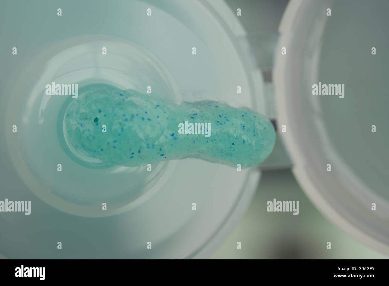 An exfoliating mens health body wash product containing plastic