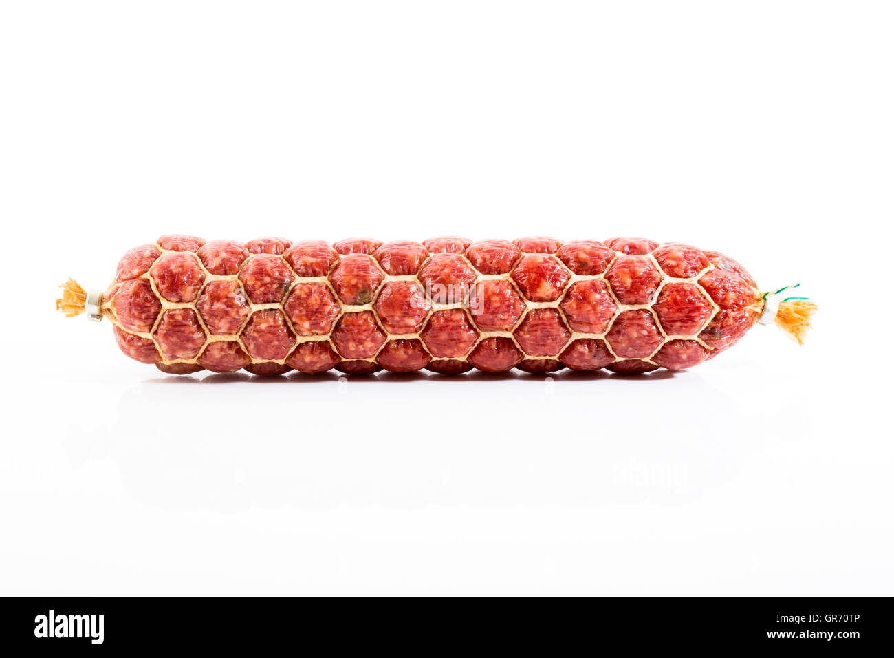 Butcher Salami With Peppercorns Stock Photo Alamy