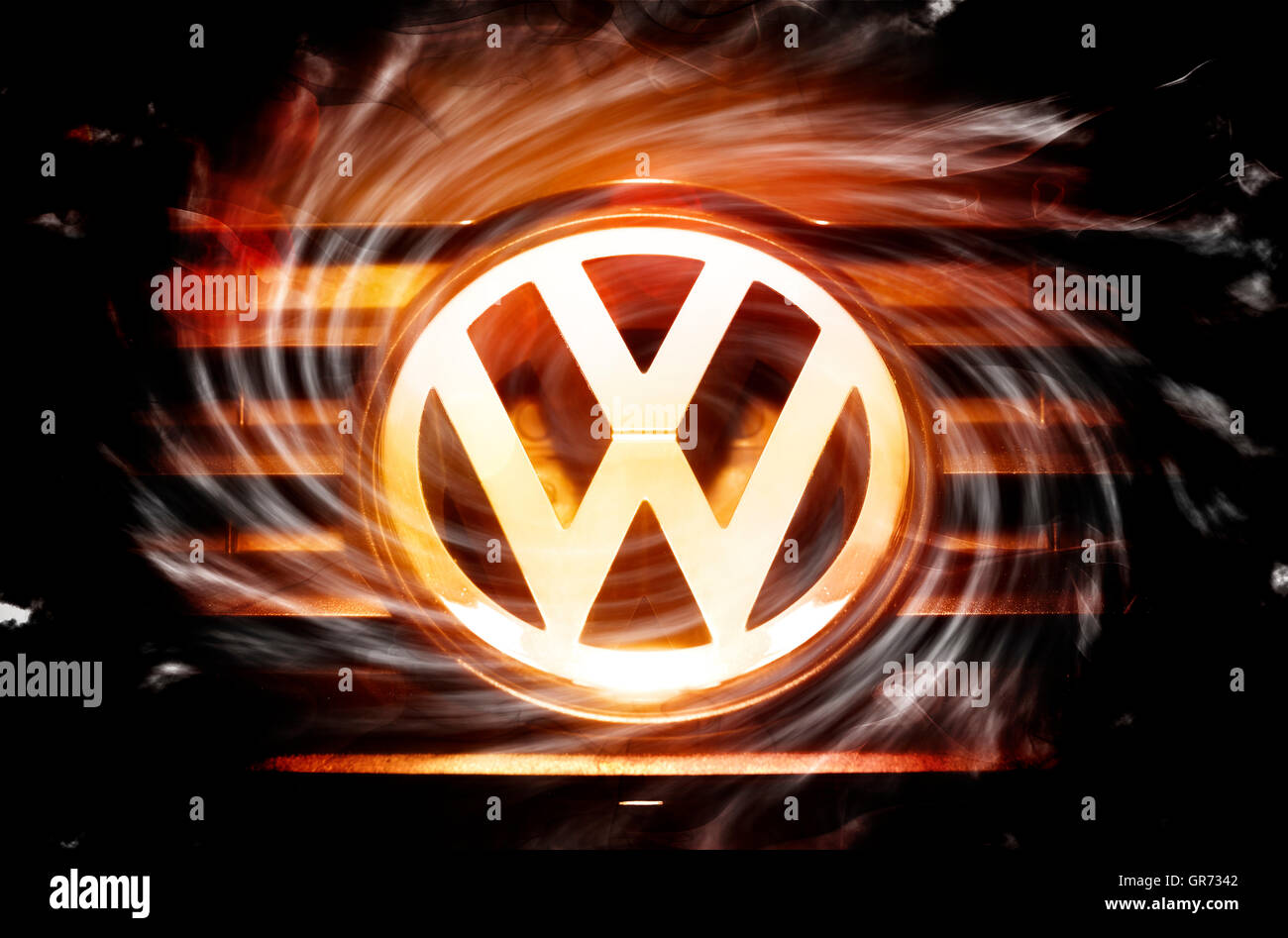 Логотип VW для магнитолы