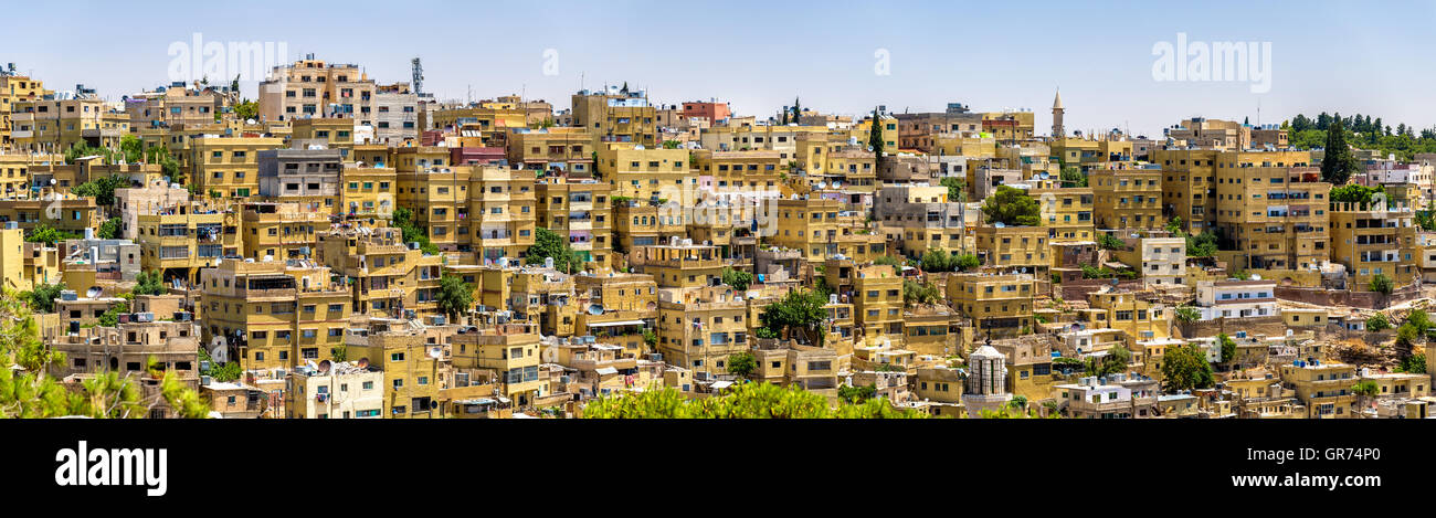 Panorama of Amman, Jordan Stock Photo