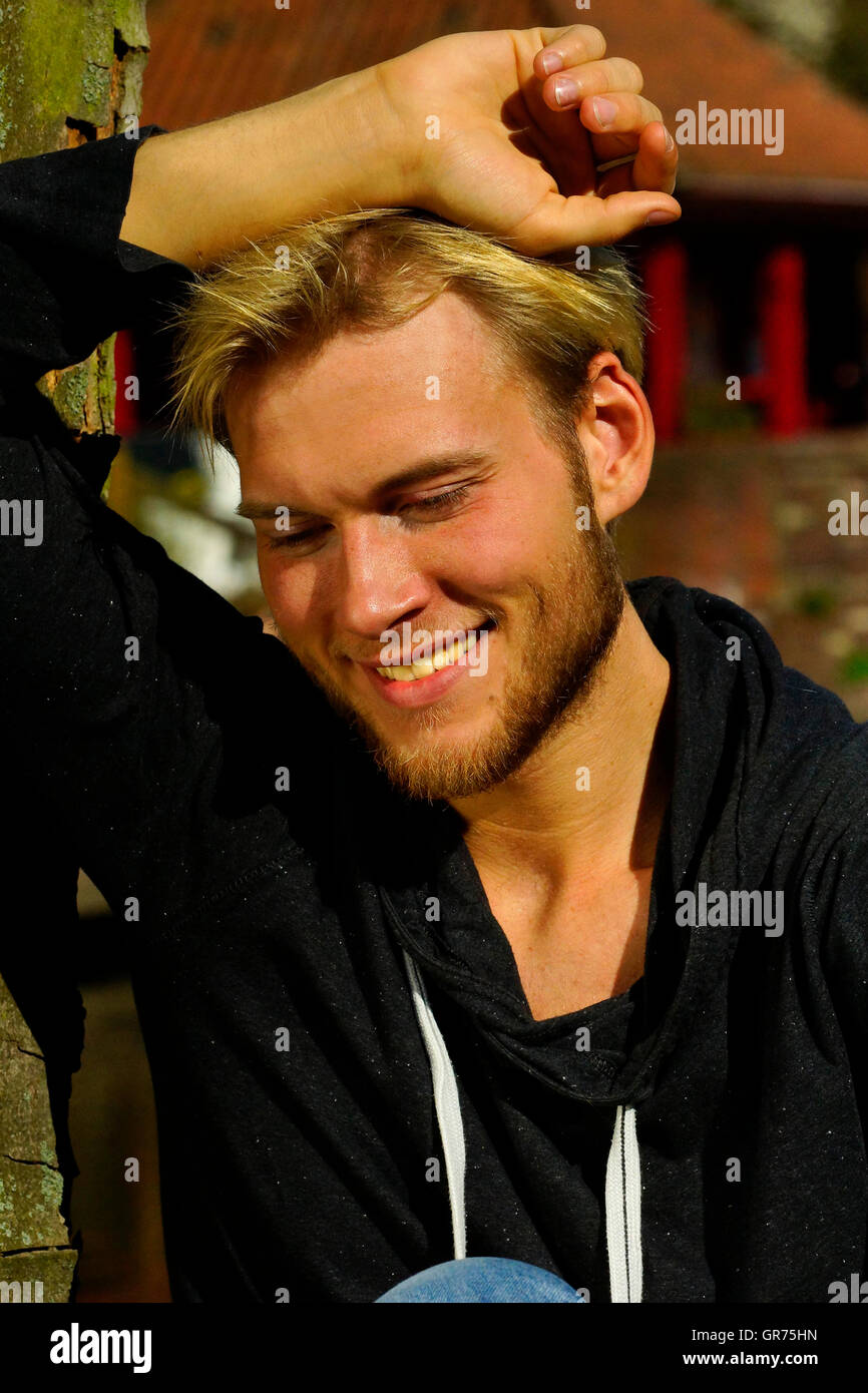 Young blond german man hi-res stock photography and images - Alamy
