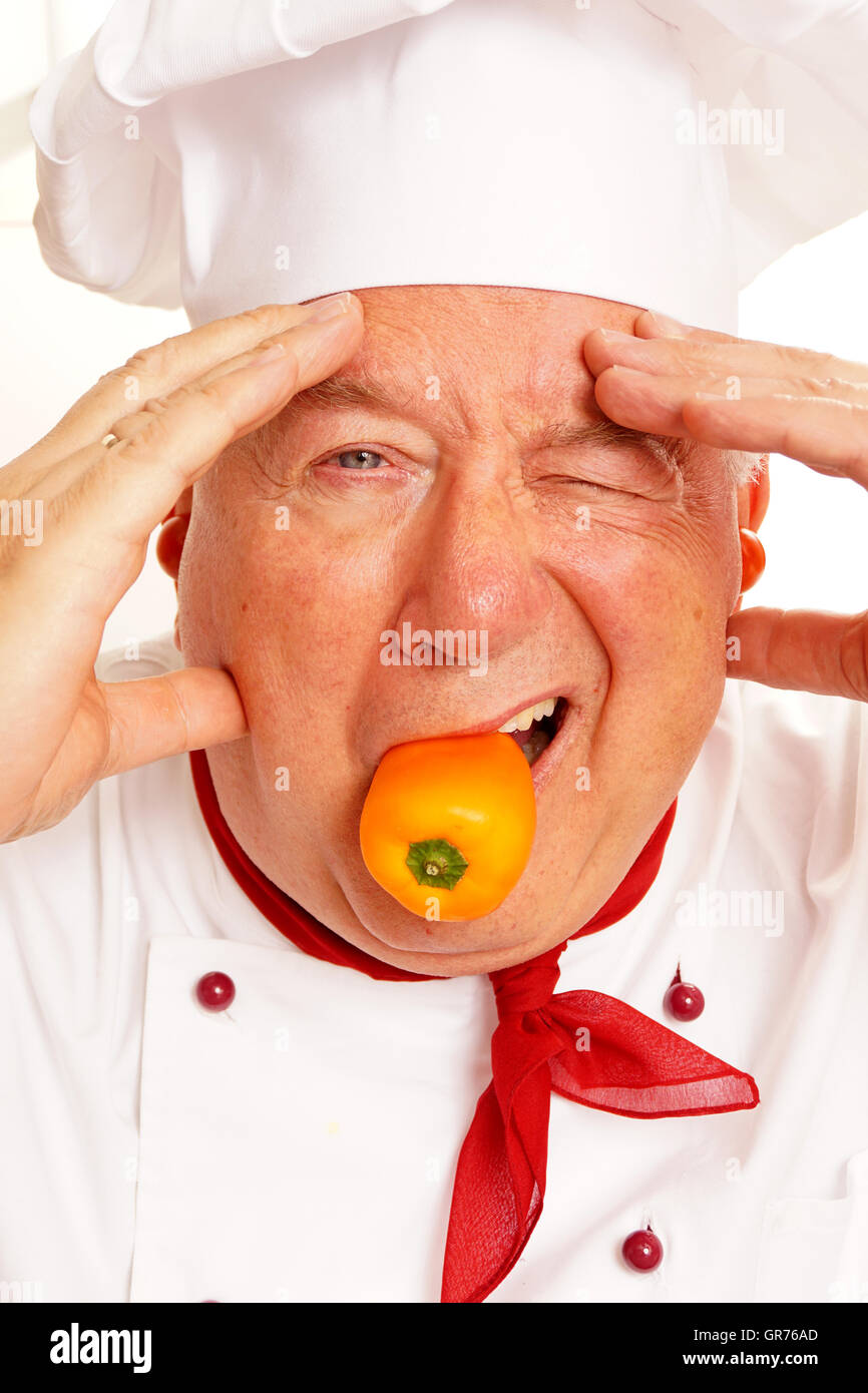 Crazy Cook Stock Photo Alamy