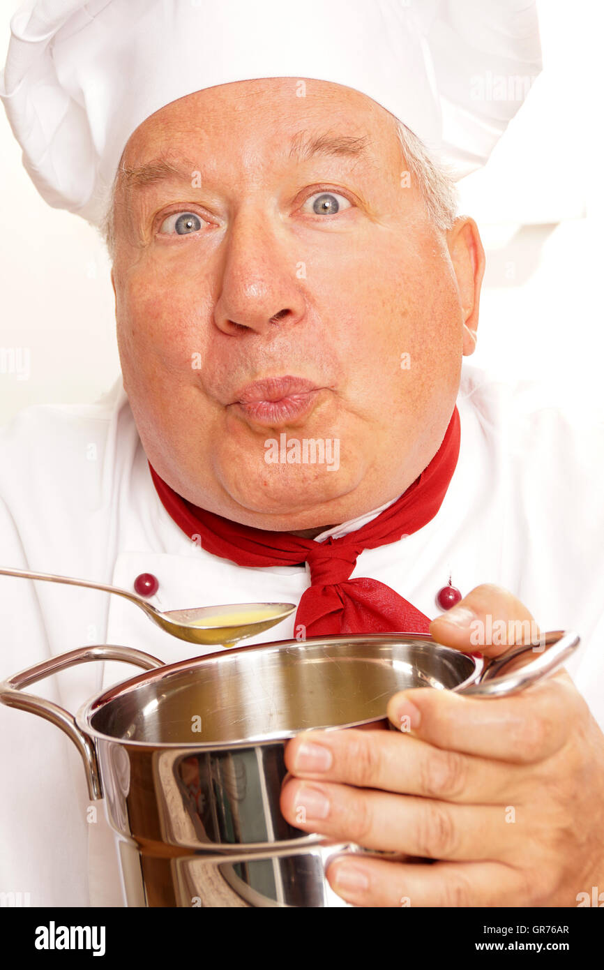 Man tasting sauce hi-res stock photography and images - Alamy