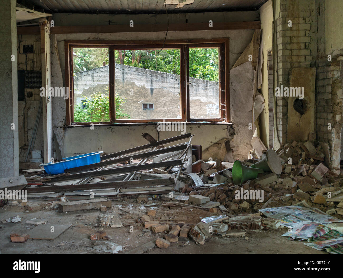 Room In A Ruin Stock Photo - Alamy