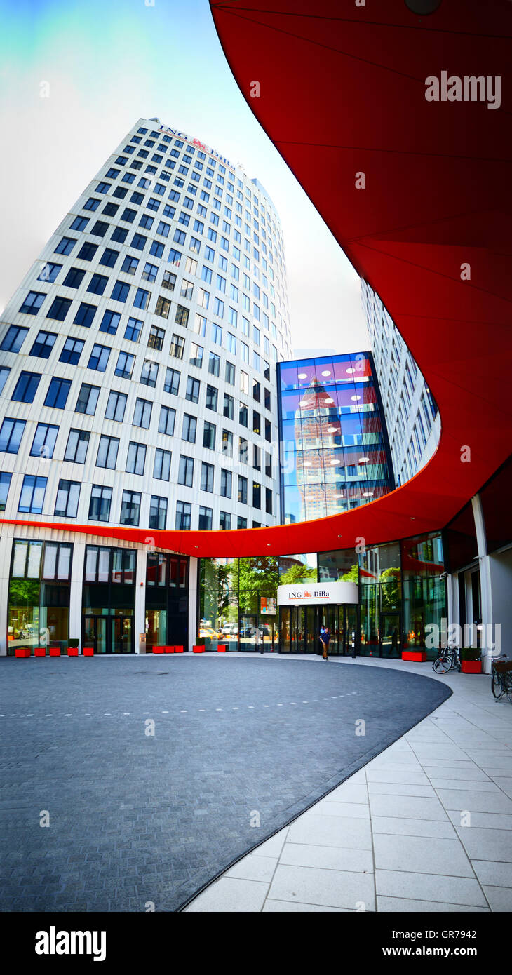 ING DiBa Bank European financial city Frankfurt am Main Germany Europe Stock Photo