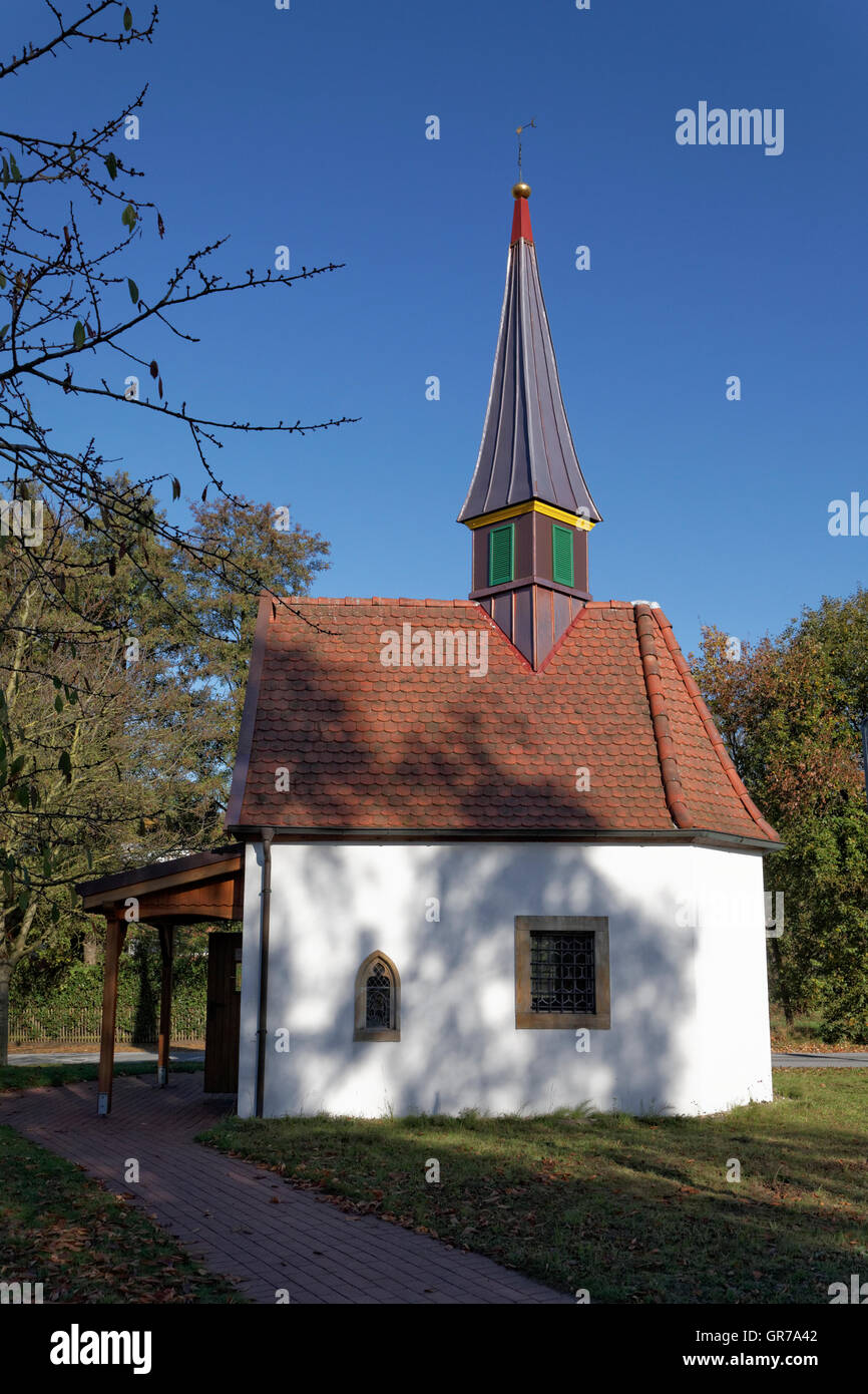 The Chapel To The Seven Pains Of Marien In Hagen On The Teutoburg Forest,Area Gellenbeck In The Osnabrück Country,Was Built In Stock Photo