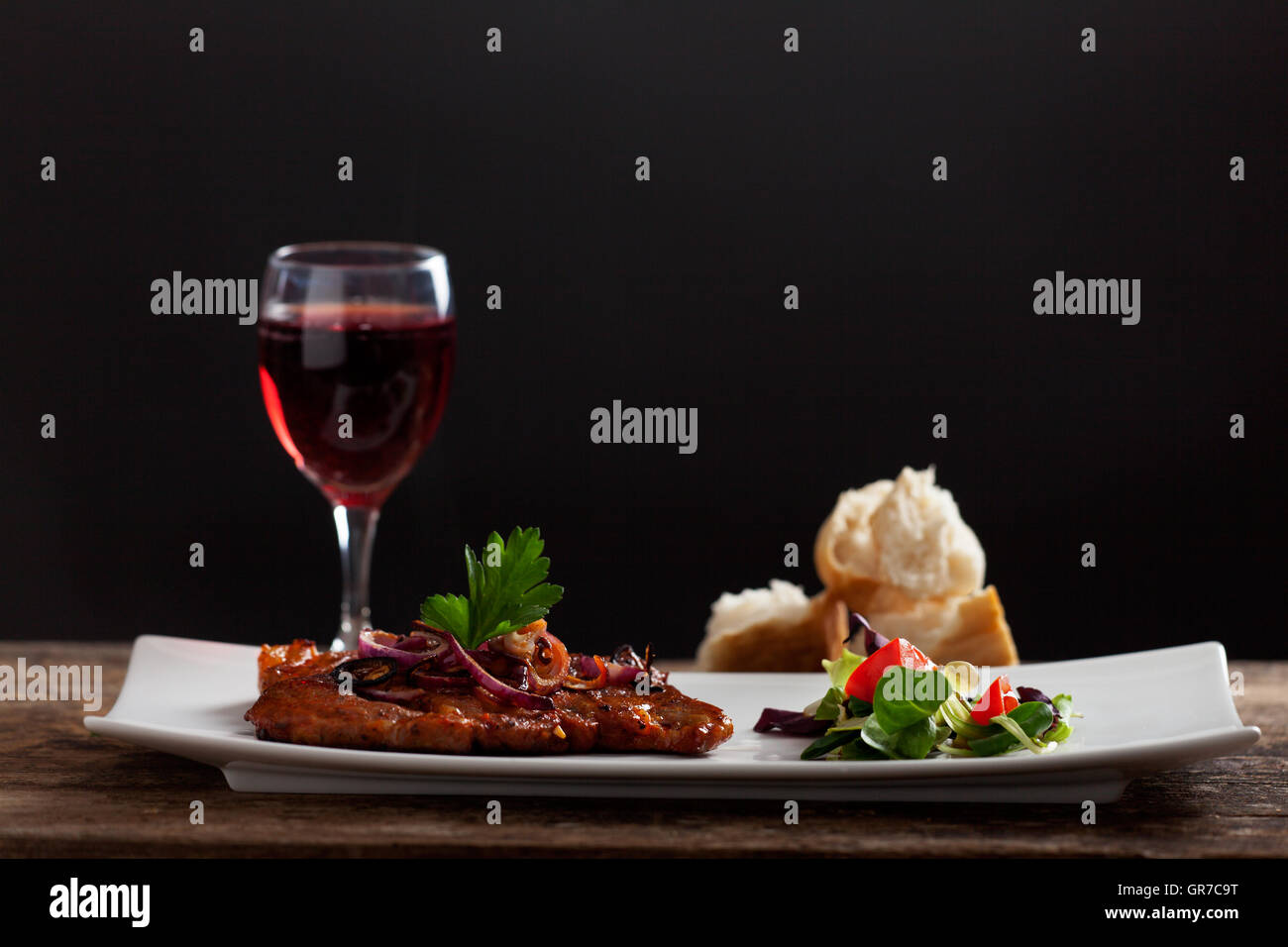 Wine And Dine Stock Photo