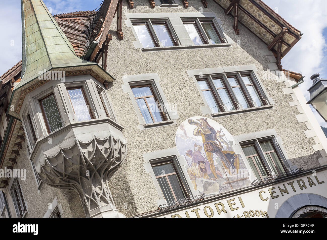 Als Denkmal Oder Auch Malerei Allgegenwärtig In Altdorf Stock Photo