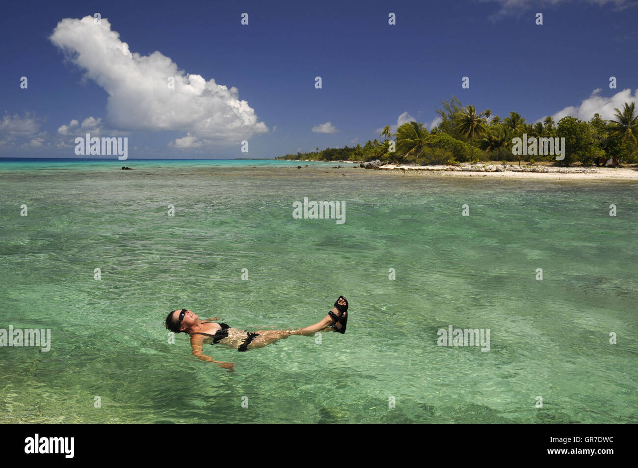 Swimming In The Sea Stock Photo - Alamy