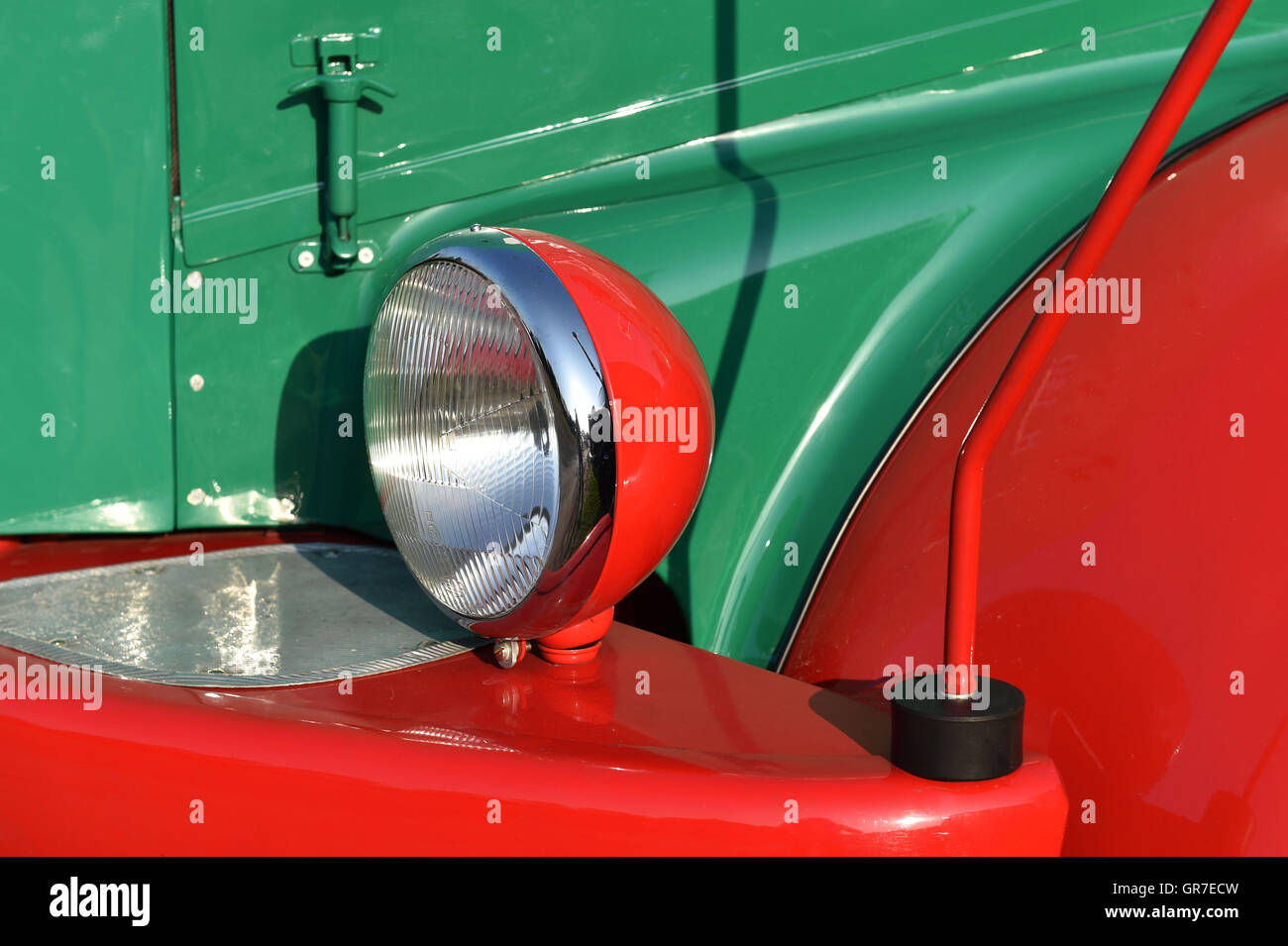 Truck Headlights Stock Photo