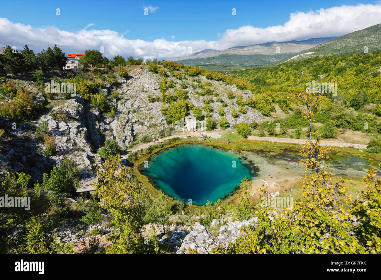 Source of river Cetina, Croatia Stock Photo Alamy