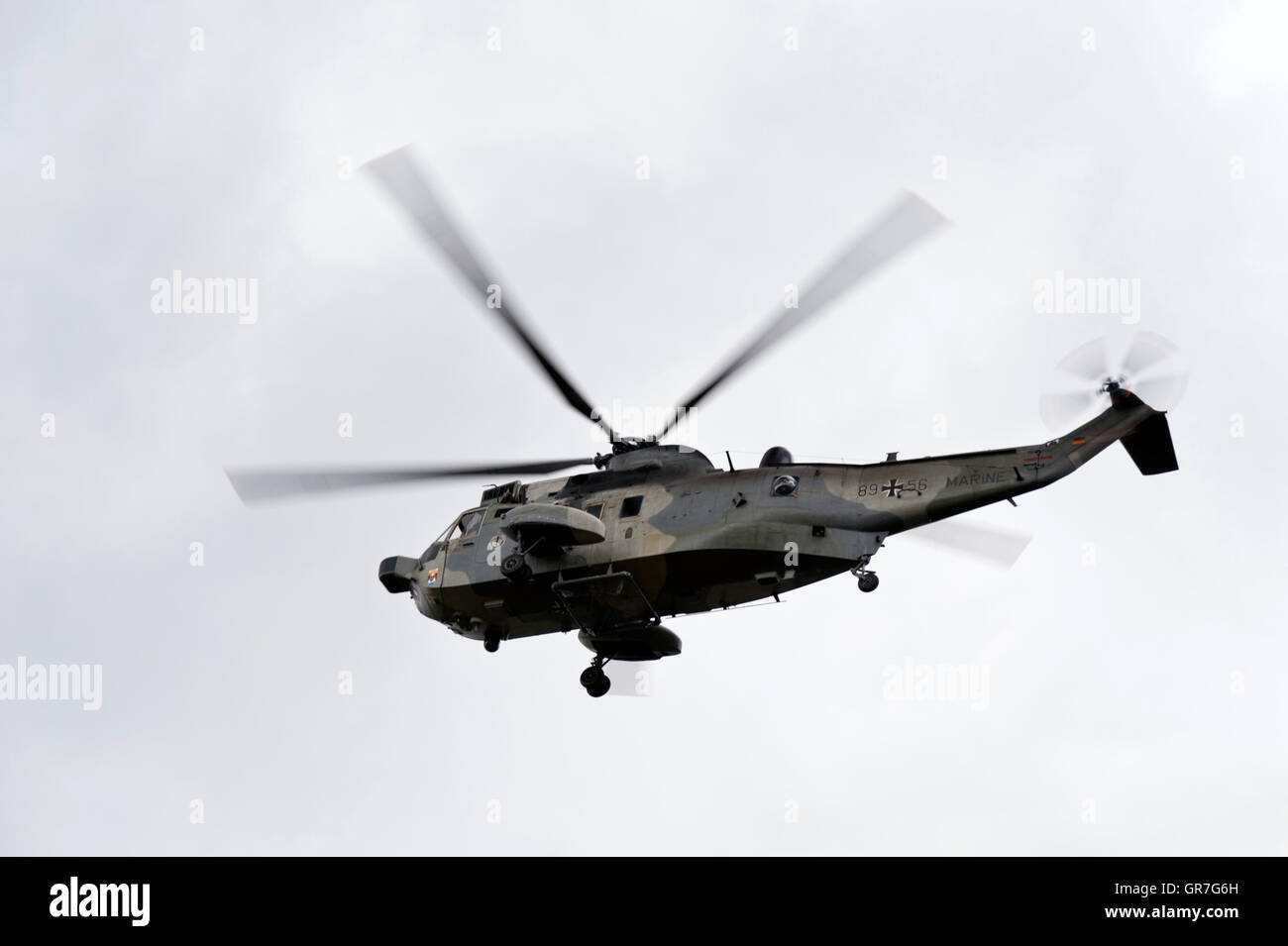 Hubschrauber Während Der Kieler Woche Stock Photo