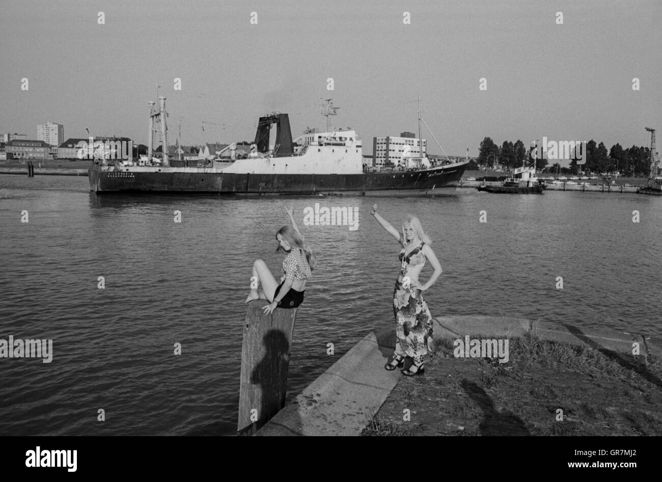 Fishing Vessel 1972 Bw Bremerhaven Stock Photo