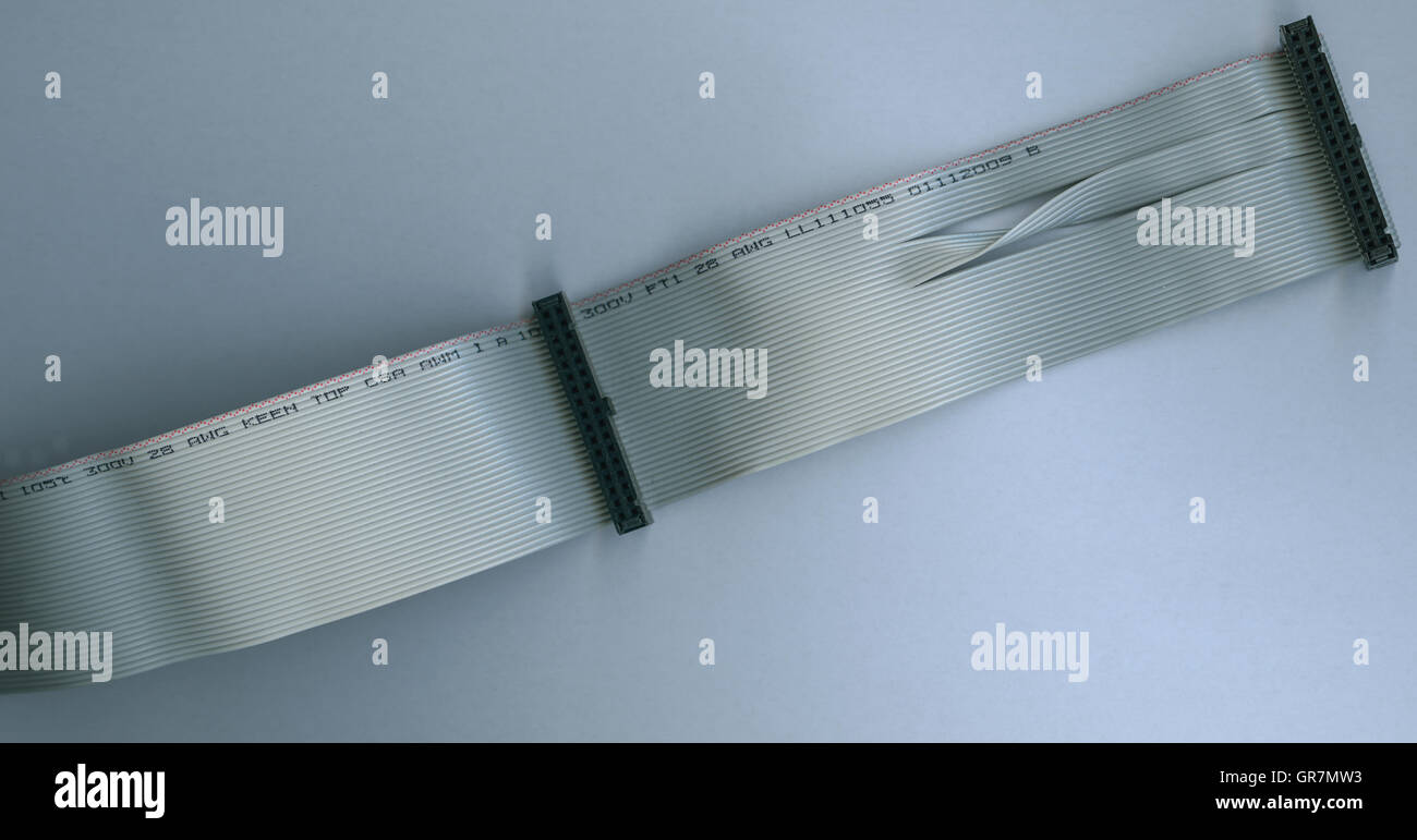 Computer Cable Wide Gray Stock Photo Alamy