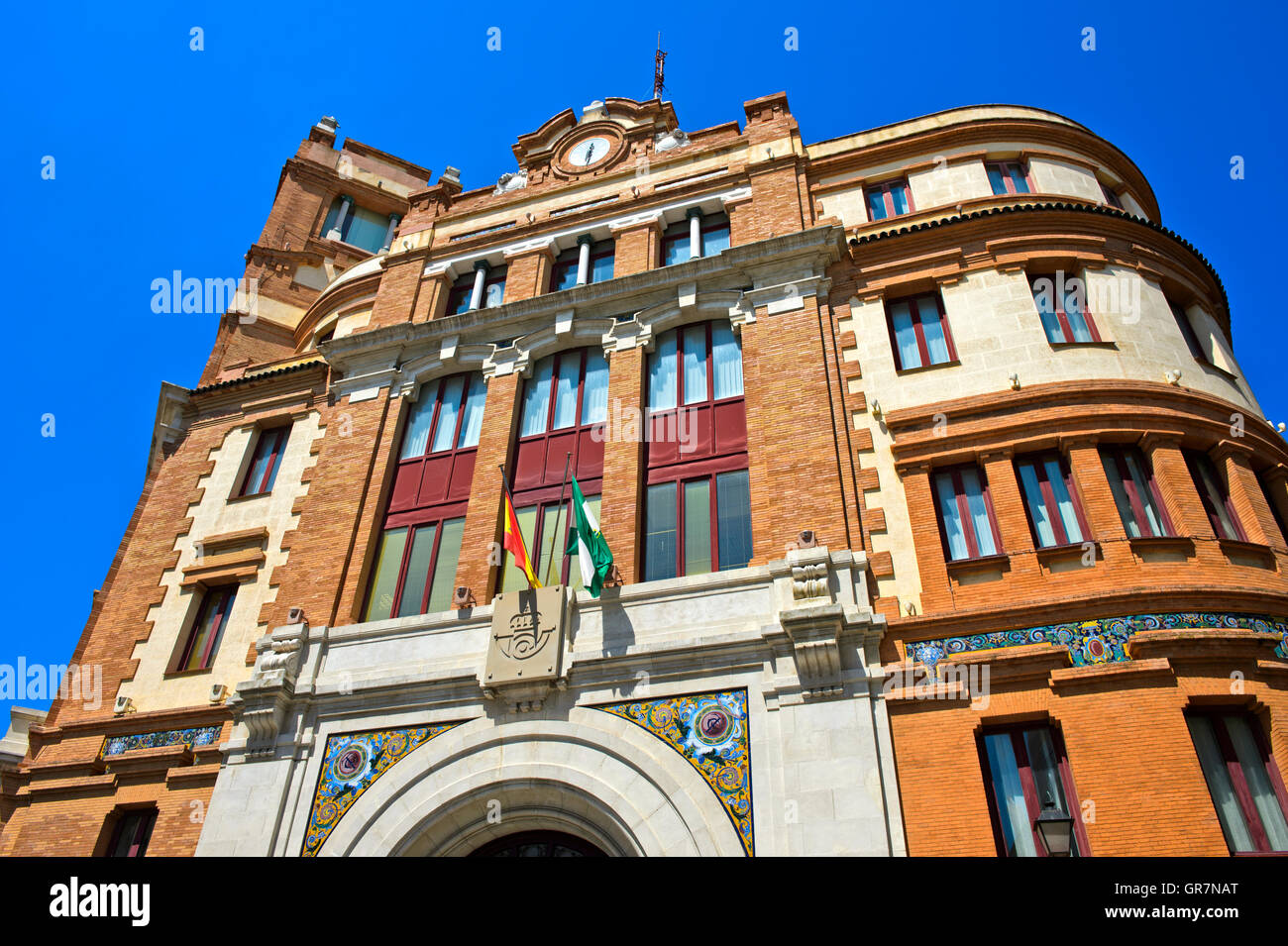 Post Office Building At The Plaza De Las Flores, Cadiz, Spain Stock