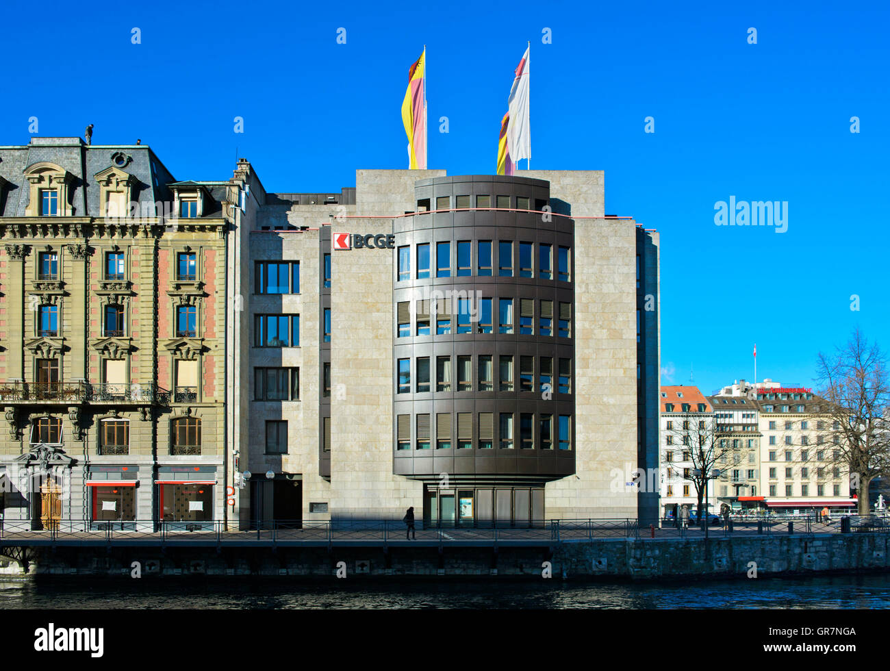 Headquarters Of The Bank Of The Canton Of Geneva, Banque Cantonale De  Geneve, Bcge, Geneva, Switzerland Stock Photo - Alamy