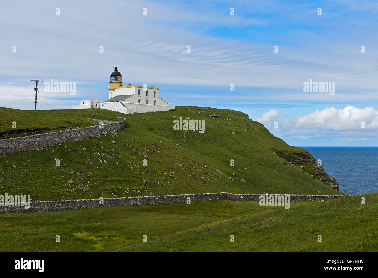 Stoer Head Lighthouse, Lochinver, Sutherland, Scotland, United Kingdom Stock Photo