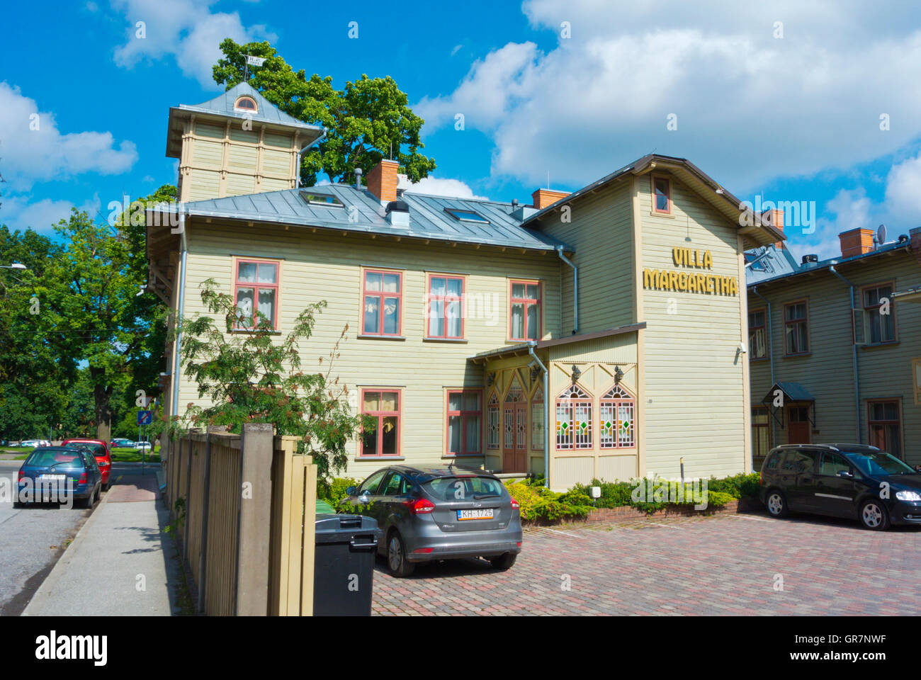 Villa Margaretha, hotel accommodation, Karlova, Tartu, Estonia, Baltic States, Europe Stock Photo