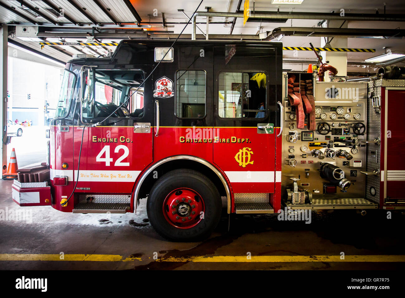 Chicago Fire Truck Stock Photo - Alamy