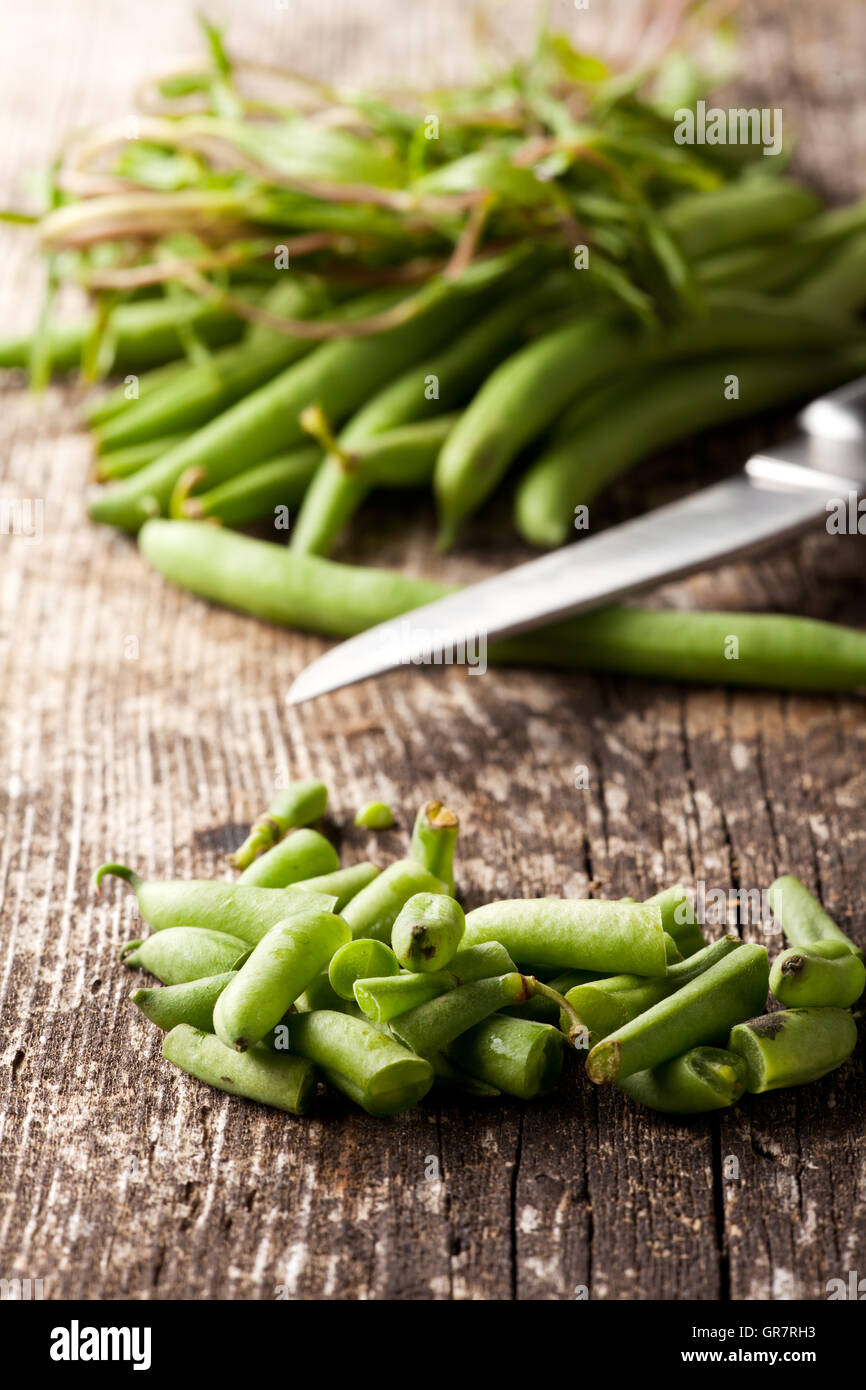 Raw French Bean Stock Photo Alamy