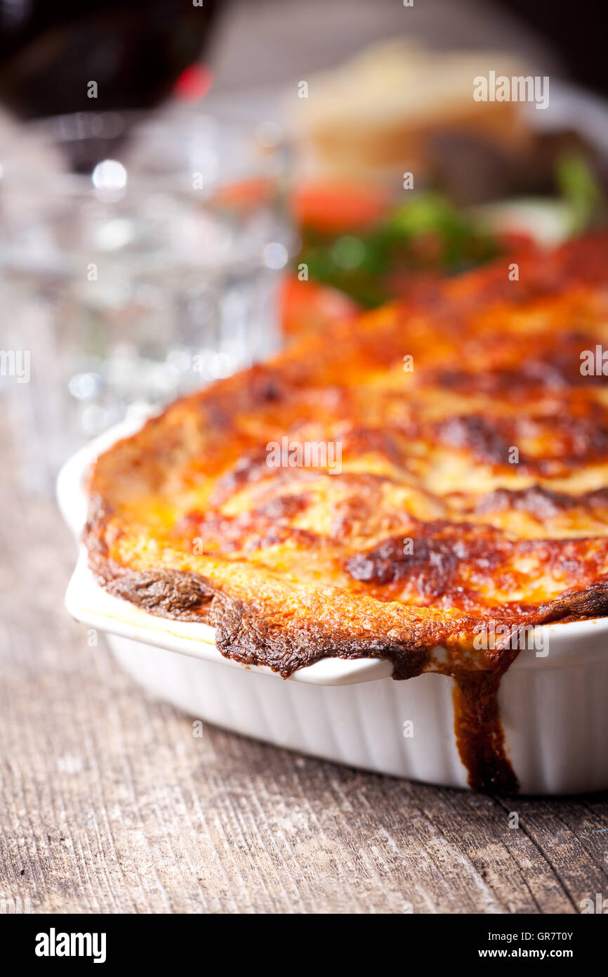 Lasagna Pasta Dish Stock Photo