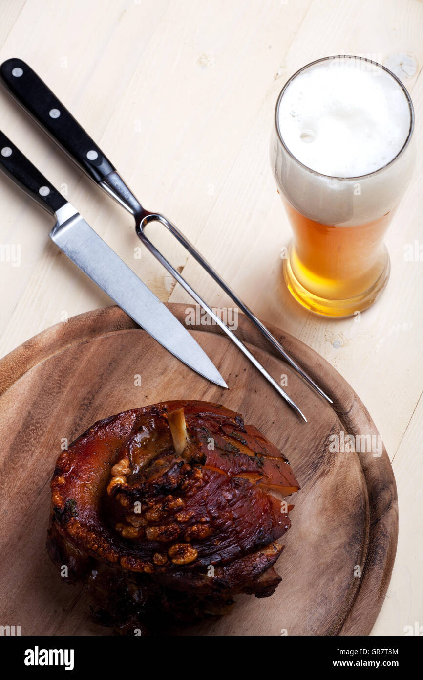Bavarian Knuckle Of Pork Stock Photo Alamy