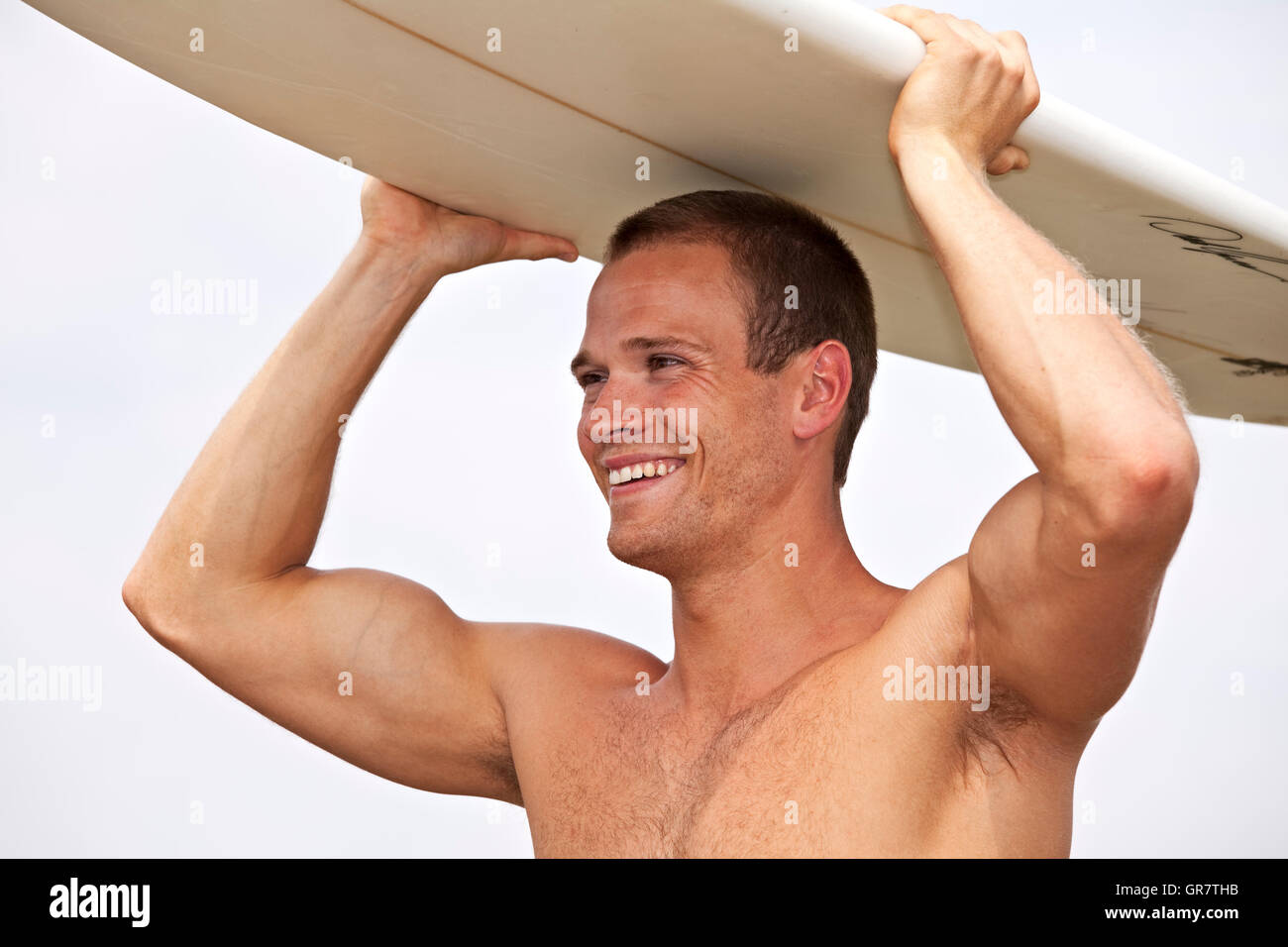 Portrait blonde surfer surf board hi-res stock photography and images ...