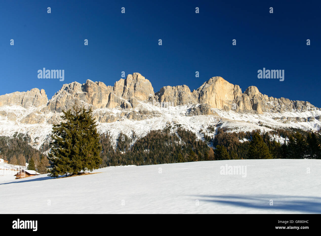 Rosengarten, Winter | Catinaccio, winter Stock Photo - Alamy