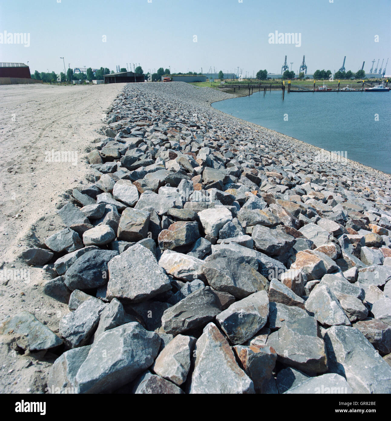 Dike Construction Stock Photo Alamy
