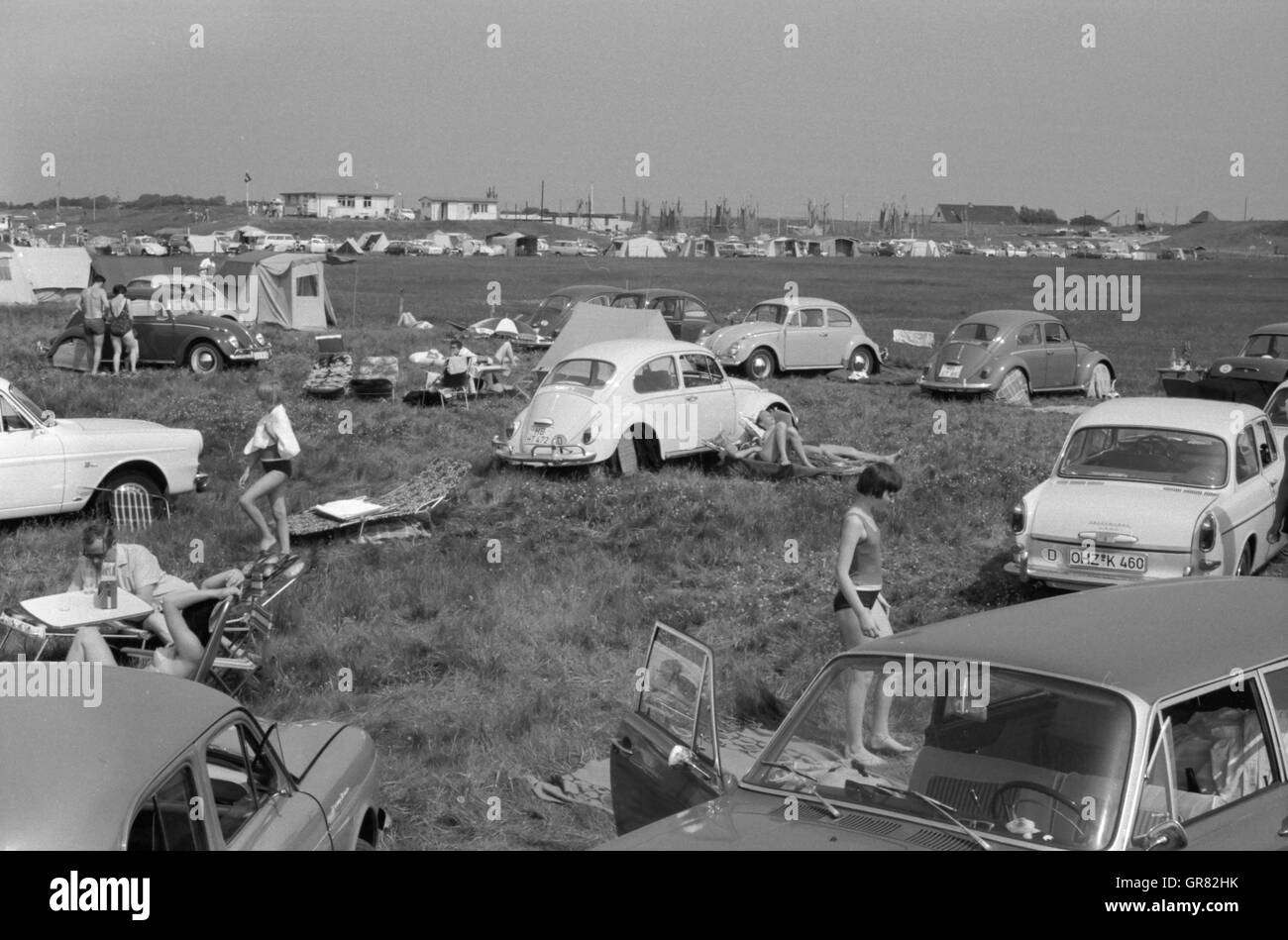 Beach Summer 1966 Stock Photo Alamy