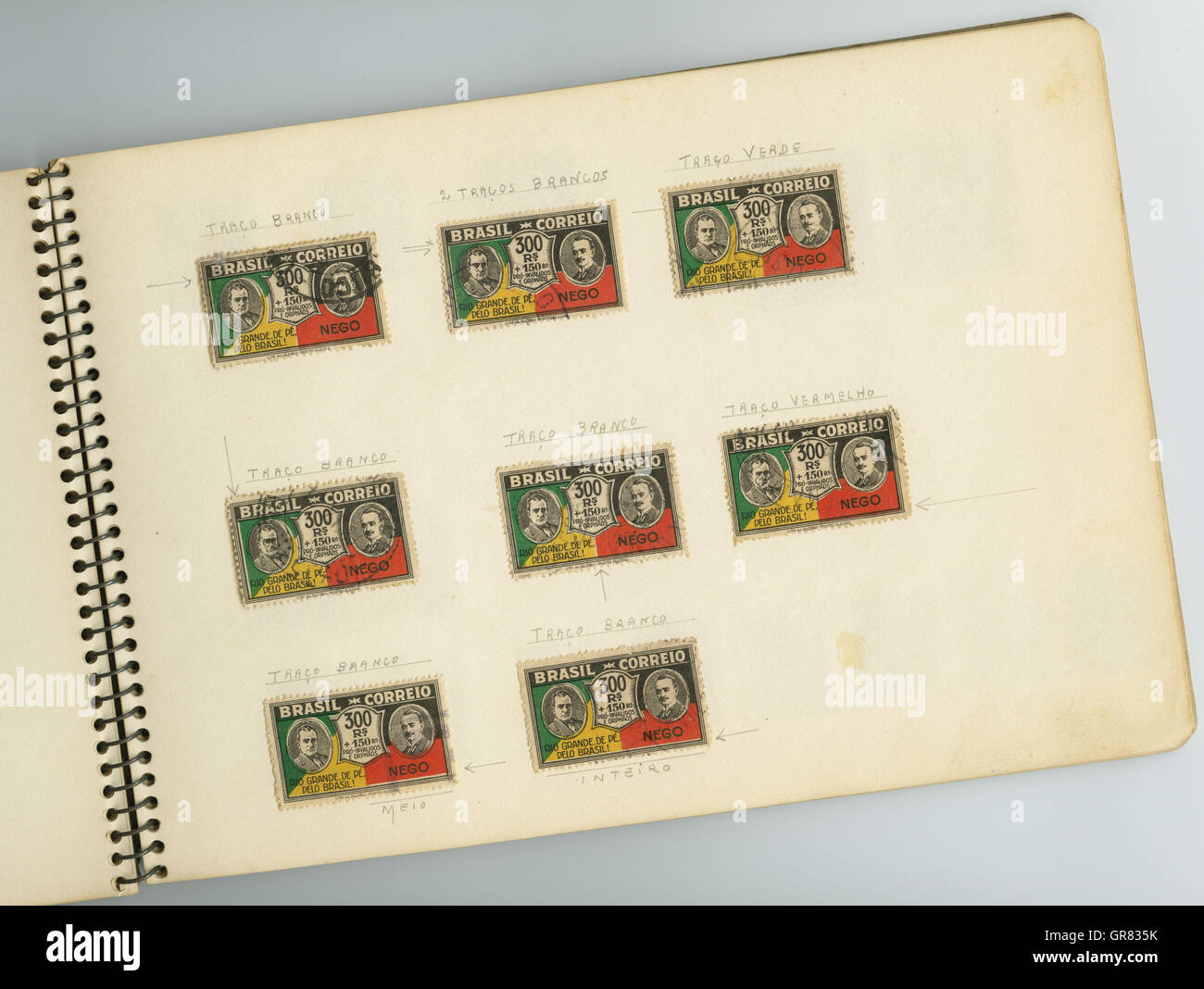 Brazil Stamps Stock Photo
